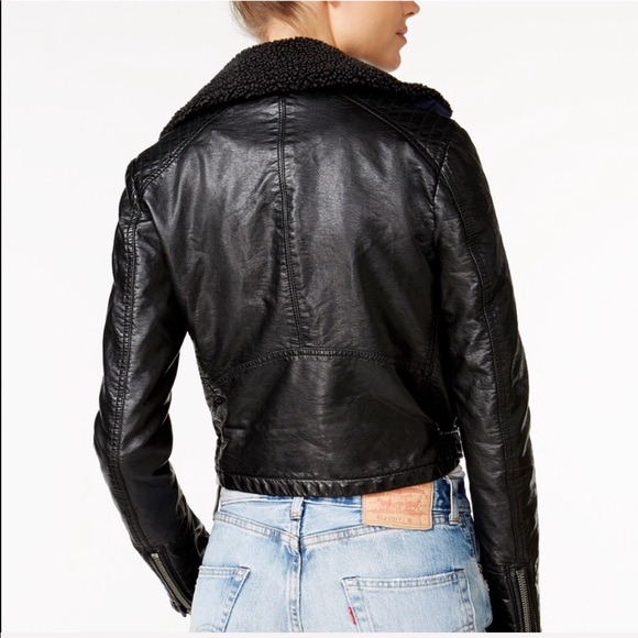 Free People vegan leather jacket NEW - Picture 5 of 6